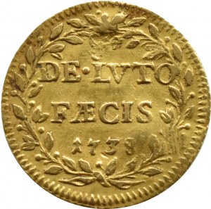 Państwo Kościelne, Klemens XII, scudo d`Oro 1738 (VIII), Rzym, RZADKIE