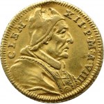 Państwo Kościelne, Klemens XII, scudo d`Oro 1738 (VIII), Rzym, RZADKIE