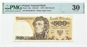 PRL, T. Kosciuszko, 500 gold 1979, BY series, Warsaw, PMG 30