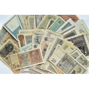 Niemcy, okres międzywojenny (1918-1939), lot różnych banknotów (1)