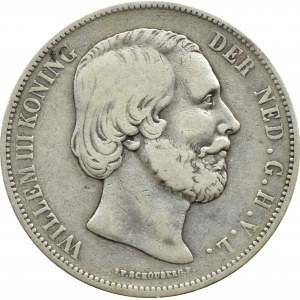 Niderlandy, Wilhelm III, 2 1/2 guldena 1870, Utrecht