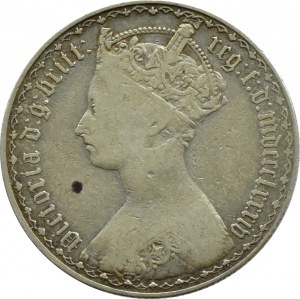 United Kingdom, Victoria, Gothic florin 1884, London