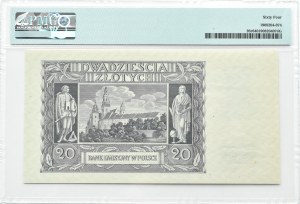 Generalna Gubernia, 20 złotych 1940, bez serii i numeracji, PMG 64