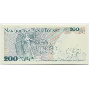 PRL, J. Dąbrowski, 200 złotych 1976, seria H, Warszawa, UNC
