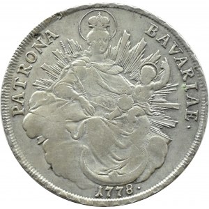Niemcy, Bawaria, Karol II Teodor, talar 1778, Monachium