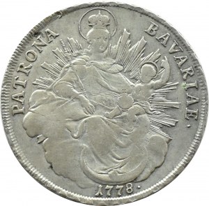 Germany, Bavaria, Charles II Theodor, thaler 1778, Munich