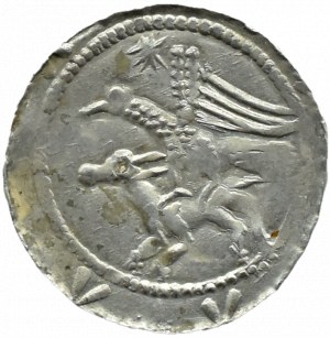 Wladyslaw II Wygnaniec (1138-1146), denarius - Eagle and Hare, STAR & OTHER SKRZYDŁA, Cracow, Poland.