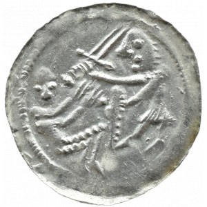 Władysław II Wygnaniec (1138-1146), denar - Orzeł i Zając, BEZ OZDOBNIKÓW, Kraków