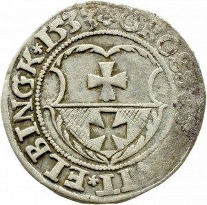 Sigismund I the Old, city penny 1533, Elbląg
