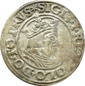 Sigismund I the Old, city penny 1535 PRVS, Gdansk, RARE
