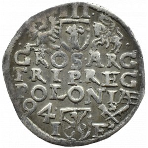 Zygmunt III Waza, trojak 1594 SIGI 3, Poznań