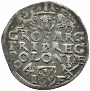 Sigismund III Vasa, trojak 1594 SIGI 3, Poznań