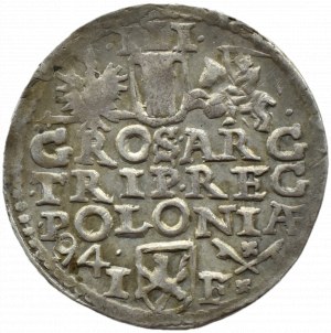 Sigismund III Vasa, trojak 1594 SIGI 3, Poznań