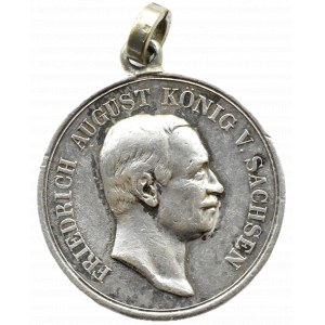 Niemcy, Saksonia, Fryderyk August, medal za Lojalność w Pracy (fur Treue in der Arbeit)