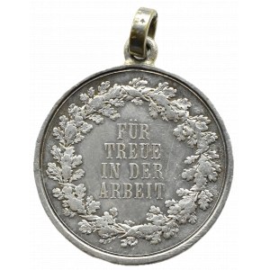 Niemcy, Saksonia, Fryderyk August, medal za Lojalność w Pracy (fur Treue in der Arbeit)
