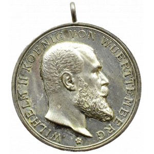 Niemcy, Wirtembergia, Wilhelm I, Medal za Odwagę i Lojalność (Tapferkeit ud Treue medaille), sgn. Schwertner
