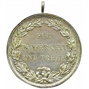 Niemcy, Wirtembergia, Wilhelm I, Medal za Odwagę i Lojalność (Tapferkeit ud Treue medaille), sgn. Schwertner