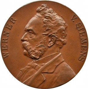 Niemcy, Siemens&Halske, medal - Jubileusz 50 lecie w Berlinie 1847-1897, sygn. O. Schultz