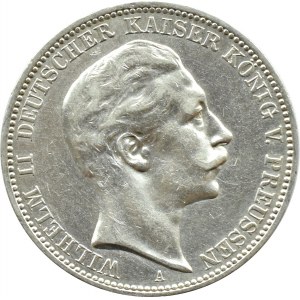 Niemcy, Prusy, Wilhelm II, 3 marki 1911 A, Berlin
