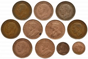 United Kingdom, Australia, lot 1/4 - 1 pence 1897-1935