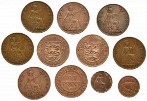 United Kingdom, Australia, lot 1/4 - 1 pence 1897-1935
