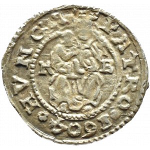 Węgry, Rudolf II Habsburg, denar 1604 KB, Kremnica