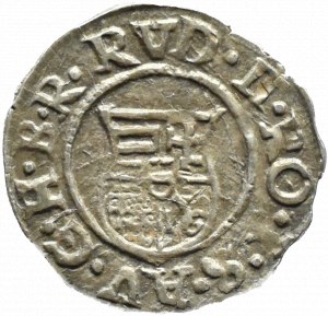 Hungary, Rudolf II Habsburg, denarius 1598 KB, Kremnica