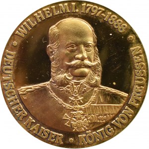 Niemcy, Wilhelm I, medal roku 1888 - roku trzech cesarzy, certyfikat
