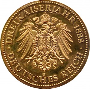 Germany, Wilhelm I, medal of the year 1888 - the year of the three emperors, certificate