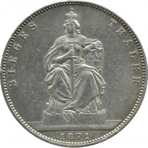 Niemcy, Prusy, Wilhelm I, talar 1871 A, Berlin