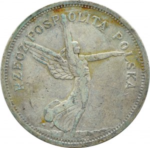 II RP, Nike, 5 złotych 1928, Warszawa, NATURALNA