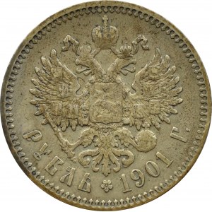 Rosja, Mikołaj II, rubel 1901 ФЗ, Petersburg