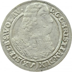 Silesia, Duchy of Legnicko-Brzesko-Wołowskie, Krystian Wołowski, 15 krajcars 1664, Brzeg