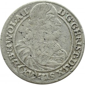 Silesia, Duchy of Legnicko-Brzesko-Wołowskie, Krystian Wołowski, 15 krajcars 1663, Brzeg