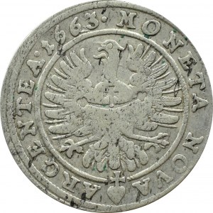 Silesia, Duchy of Legnicko-Brzesko-Wołowskie, Krystian Wołowski, 15 krajcars 1663, Brzeg