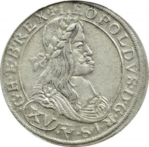 Austria, Leopold I Habsburg, 15 krajcars 1663 CA, Vienna