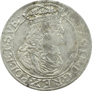 John II Casimir, ort 1659 TLB, coat of arms of the blind, Cracow, with borders