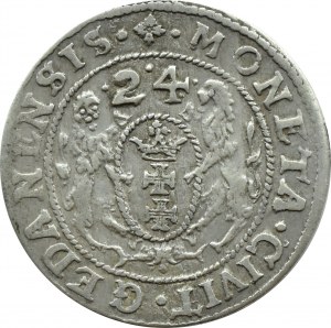 Zygmunt III Waza, ort 1624 PR●, Gdańsk
