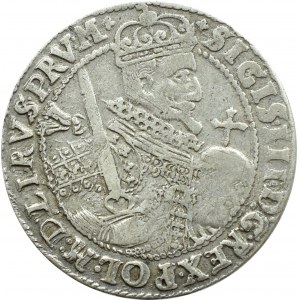 Zygmunt III Waza, ort 1623 PRV:M, Bydgoszcz STARSZY TYP POPIERSIA