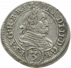 Austria, Ferdinand II Habsburg, 3 krajcars 1626 LARGE POPIERS, Graz