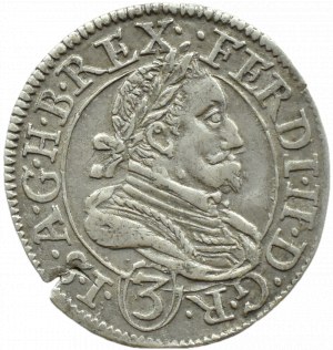 Austria, Ferdinand II Habsburg, 3 krajcars 1637, Graz