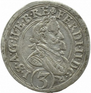 Austria, Ferdinand II Habsburg, 3 krajcars 1635, Sankt Veit