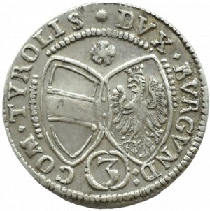 Austria, Tyrol, Ferdinand Karl Habsburg, 3 krajcars 1641, Hall