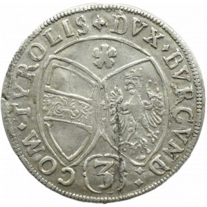 Österreich, Tirol, Ferdinand Karl Habsburg, 3 krajcars 1661, Hall