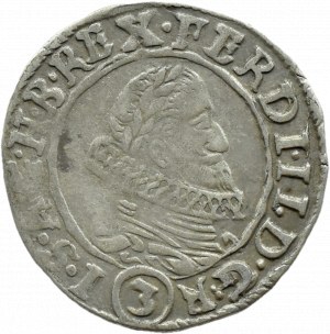 Austria, Ferdinand II Habsburg, 3 krajcars 1636, Prague