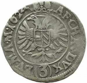 Austria, Ferdinand II Habsburg, 3 krajcars 1624, Kutná Hora