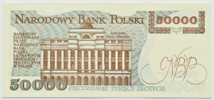 People's Republic of Poland, St. Staszic, 50,000 gold 1989, H series, UNC