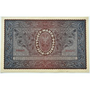 II RP, 5000 marek 1920, II serja E