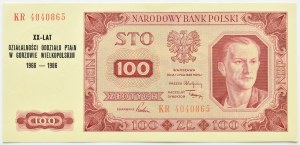 RP, 100 zloty 1948, KR series, with occasional overprint, UNC