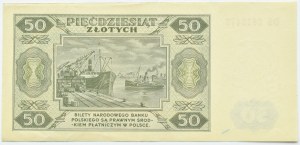 RP, 50 zloty 1948, DS series, Warsaw